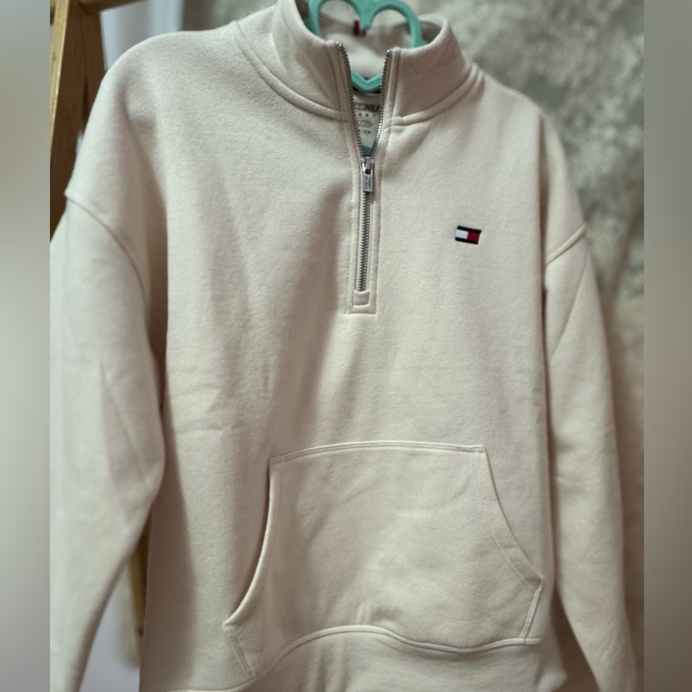 Tommy Hilfiger Sport Cream Zip-Up (Brand New, Never Worn)